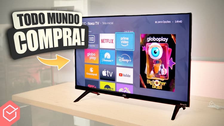 Youtube Video A SMARTV mais BARATA (R$899) e COM MELHOR SISTEMA atualmente!? // AOC 32" S5045