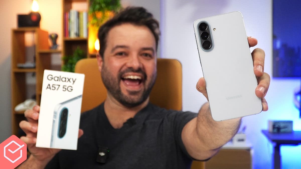 🔥 NOVO GALAXY A57! // o SAMSUNG mais PROCURADO tá MAIS FINO E POTENTE! Unboxing e Impressões!