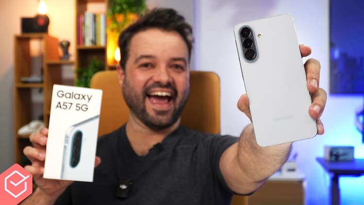 Youtube Video 🔥 NOVO GALAXY A57! // o SAMSUNG mais PROCURADO tá MAIS FINO E POTENTE! Unboxing e Impressões!