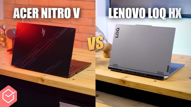 Youtube Video Acer Nitro V vs. Lenovo LOQ HX // qual melhor notebook gamer CUSTO BENEFÍCIO ( bom e barato!)