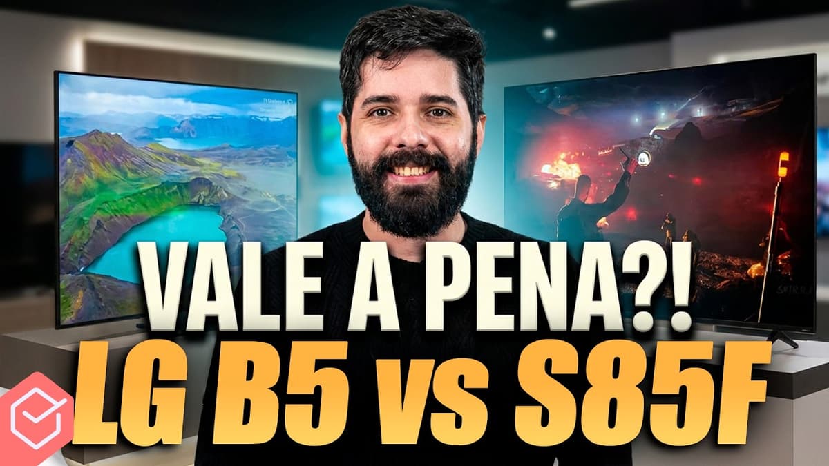 Qual MELHOR TV 4K OLED BARATA!? // LG B5 vs. SAMSUNG S85F