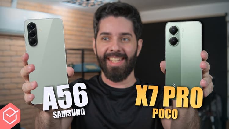GALAXY A56 vs POCO X7 PRO // o melhor CUSTO BENEFÍCIO de cada marca! Qual é melhor!?