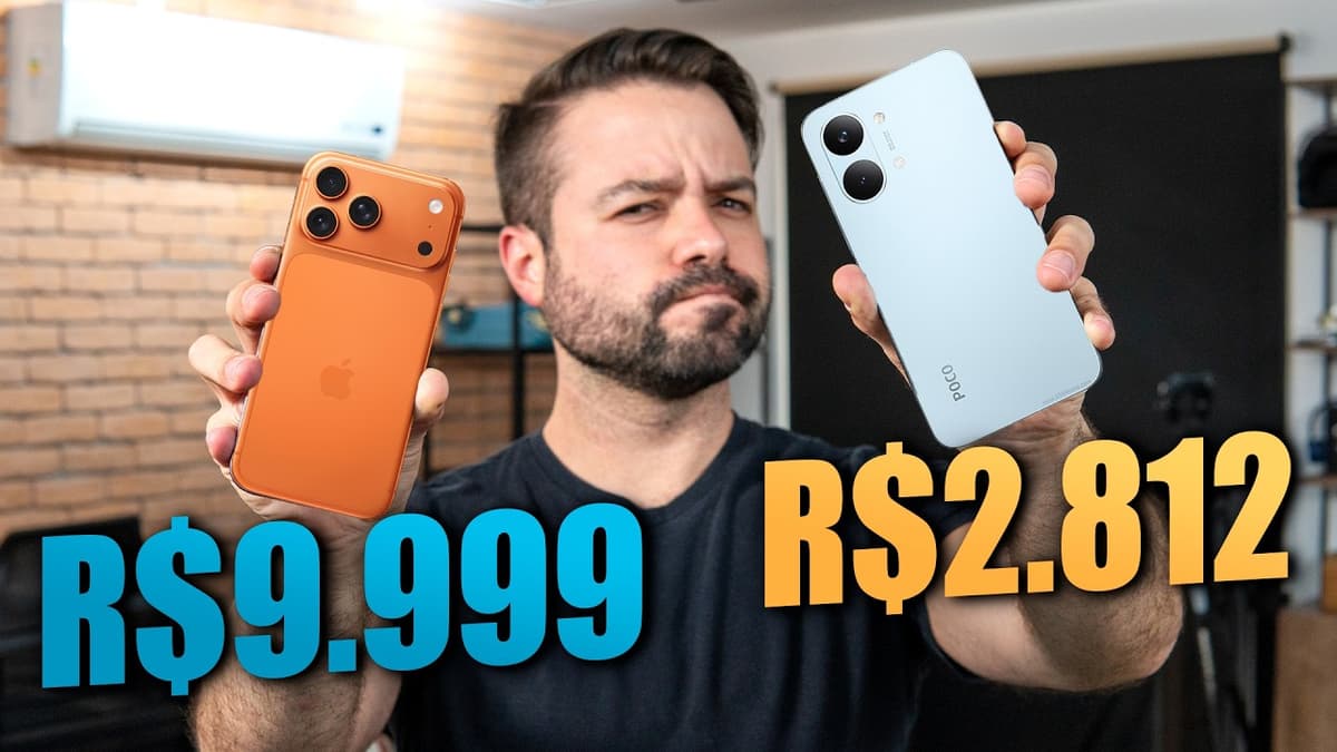 POCO X8 PRO MAX vs. IPHONE 17 PRO MAX // a DIFERENÇA é GRANDE pra CUSTAR 3X MAIS!? COMPARATIVO!!