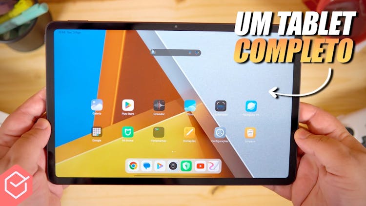 Youtube Video TABLET COMPLETO com 120hz, 256GB e 8GB de RAM por menos de R$2000! // XIAOMI POCO PAD