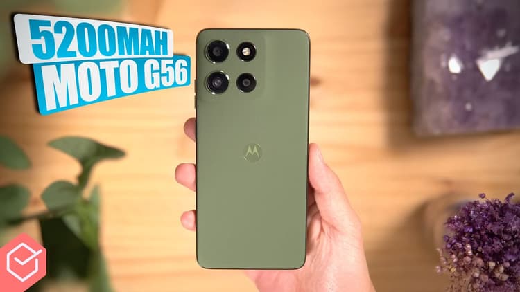 Youtube Video NOVO MOTO G56! 🔥 vai DESTRUIR a CONCORRÊNCIA perto dos R$1300!? // 256GB, CAMERA SONY e 5200mAh!