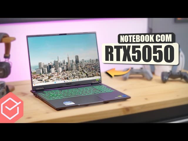 Youtube Video ASUS TUF Gaming F16 2025 RTX5050 // esse NOTEBOOK GAMER entrega? 🔥 OPINIÃO SINCERA