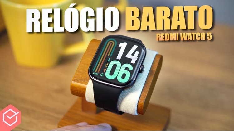 Youtube Video Por que TODO MUNDO COMPRA esse REDMI WATCH 5!? // o RELÓGIO BARATO já com GPS e TELA AMOLED ENORME!