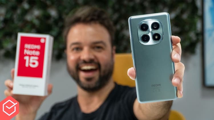 Youtube Video CHEGOU meu REDMI NOTE 15! 6000mAh e TELA CURVA AMOLED!! // minha 🔥OPINIÃO SINCERA🔥