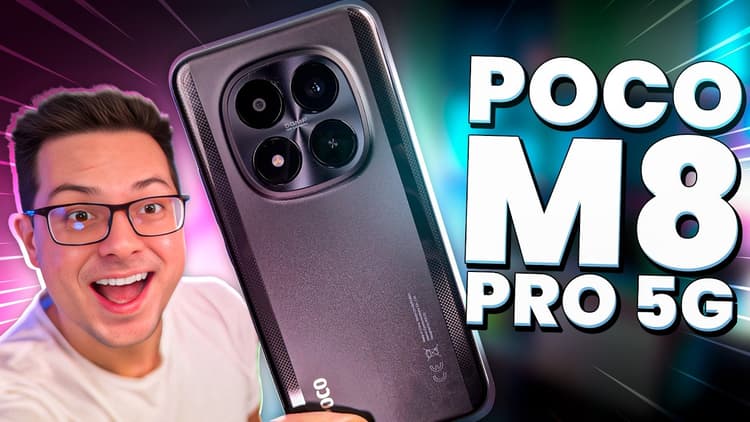 Youtube Video POCO M8 Pro! O INTERMEDIÁRIO que SUBIU o NÍVEL da XIAOMI! 🚀