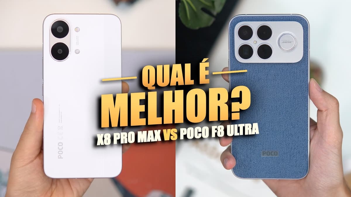 POCO X8 PRO MAX vs. POCO F8 ULTRA // AFINAL, qual é o MELHOR CELULAR da XIAOMI!? COMPARATIVO