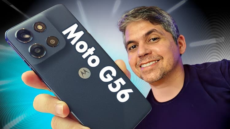 Youtube Video O Moto G56 CHEGOU! Mas a MOTOROLA FEZ ALGO INESPERADO AQUI...