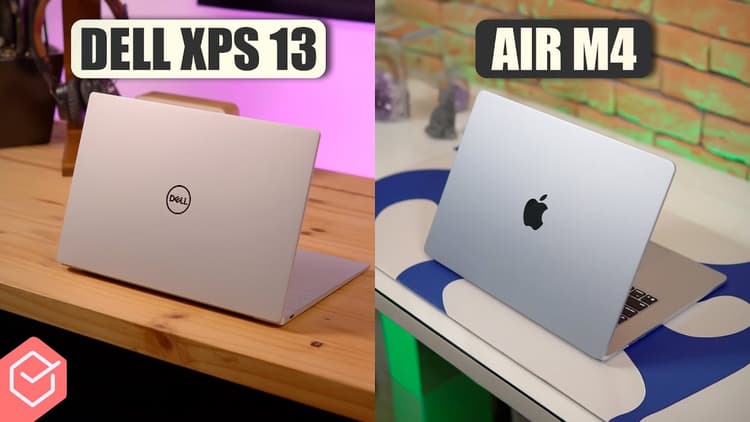 Macbook AIR M4 vs. DELL XPS 13 // qual melhor NOTEBOOK ULTRA PORTÁTIL para PRODUTIVIDADE!?